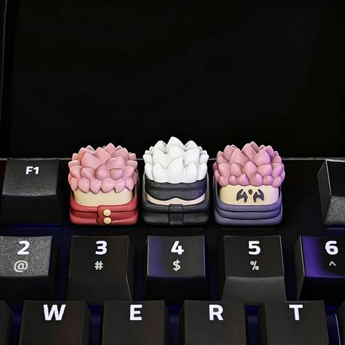 item picture anime caps lock key compatible for keyboards cute chibi durable sa height keyboard accessory computer typing gift for anime fans typists caps lock replacement