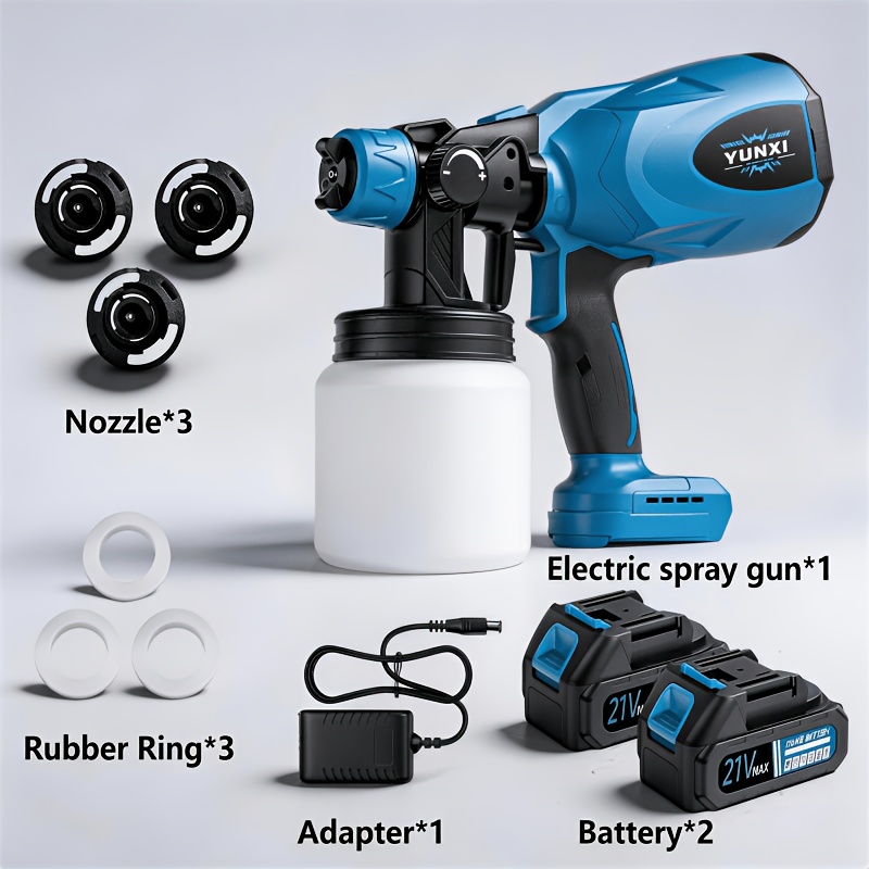 New Wireless Spray Gun, Lightweight Spray Tool, , Compatible With Varnish, Suitable For A Of Scenes, Furniture Renovation, Wall Painting, Home Decoration, Wall, Door And Garden Painting, Spray