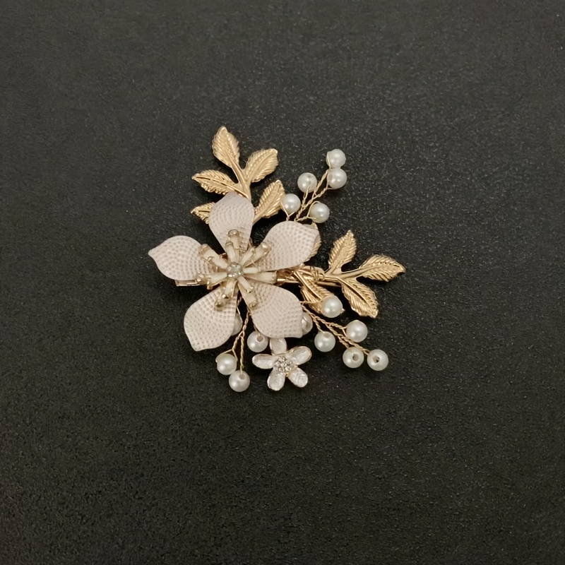 TEMU Fermaglio per capelli a per donna, fermaglio a e foglia per feste, accessorio per capelli da sposa e matrimonio, fermaglio , idea regalo