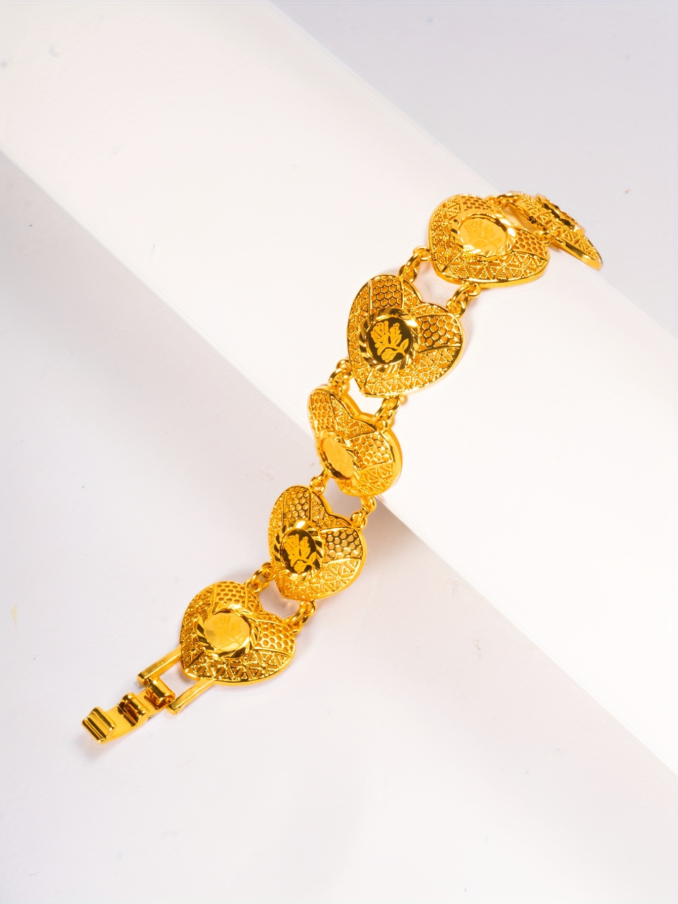 1pc arabian style 24k golden plated copper ladies fashion bracelet for   gift   ramadan special   suitable details 7