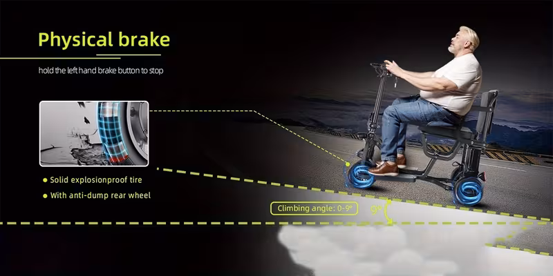 mobility scooters for seniors dual front wheels cruise control airline approved 20 miles electric scooter 3 gear speed ultra lightweight folding scooter Product details 1