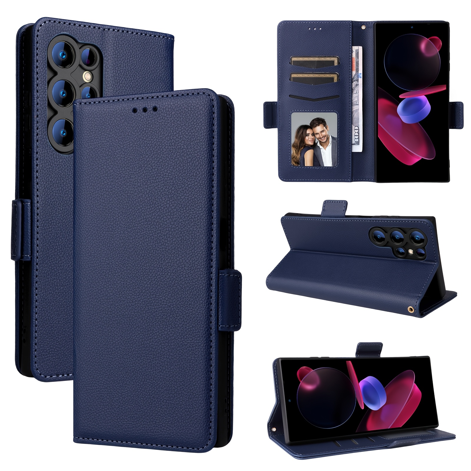 TEMU Suitable For Oukitel C61 Pro/compatible With C61 Wallet Case, Card Slot Bracket Magnetic Closure Synthetic Leather Flip Cover To Protect The