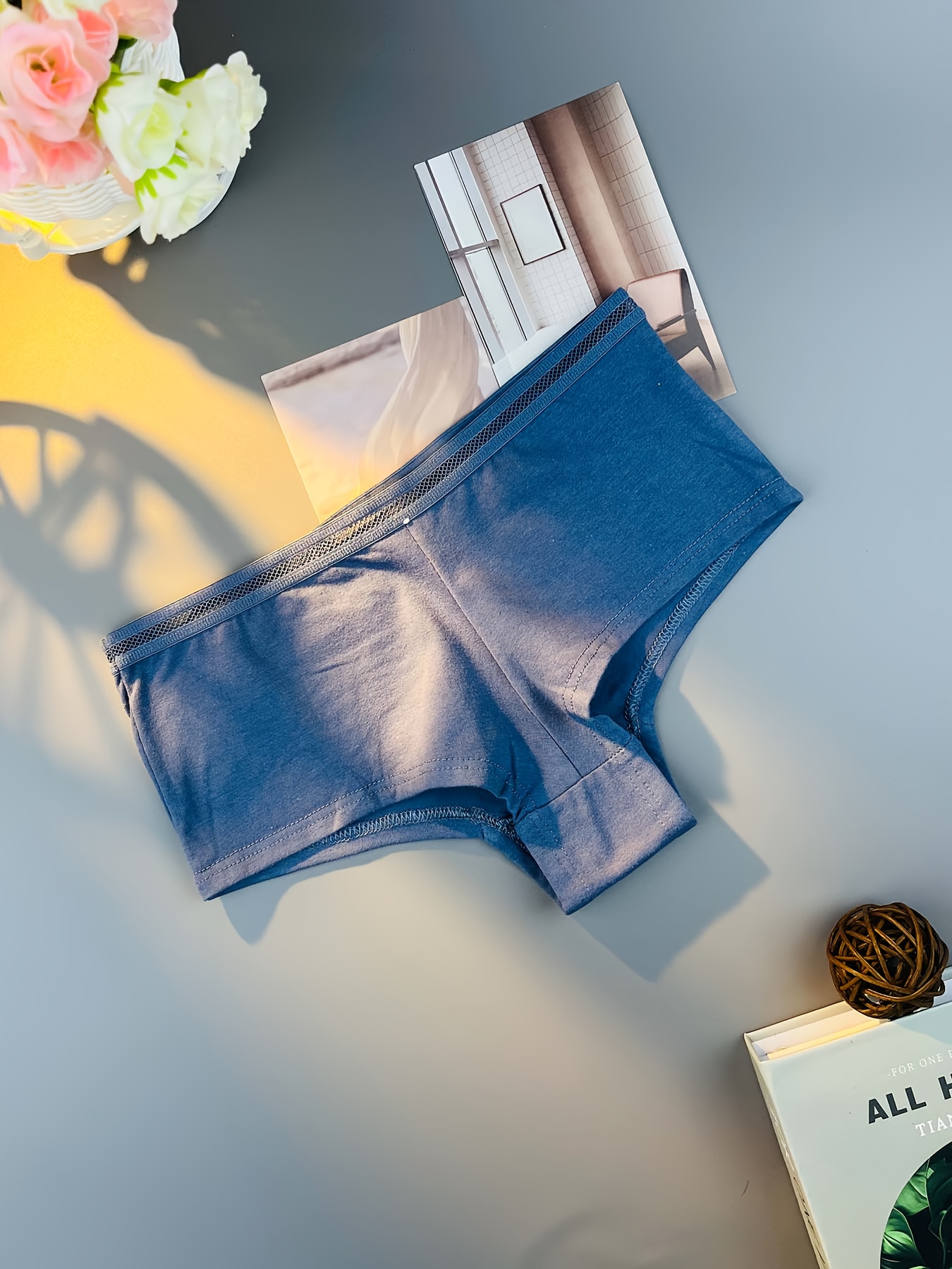 11pcs women underwears solid color soft comfy