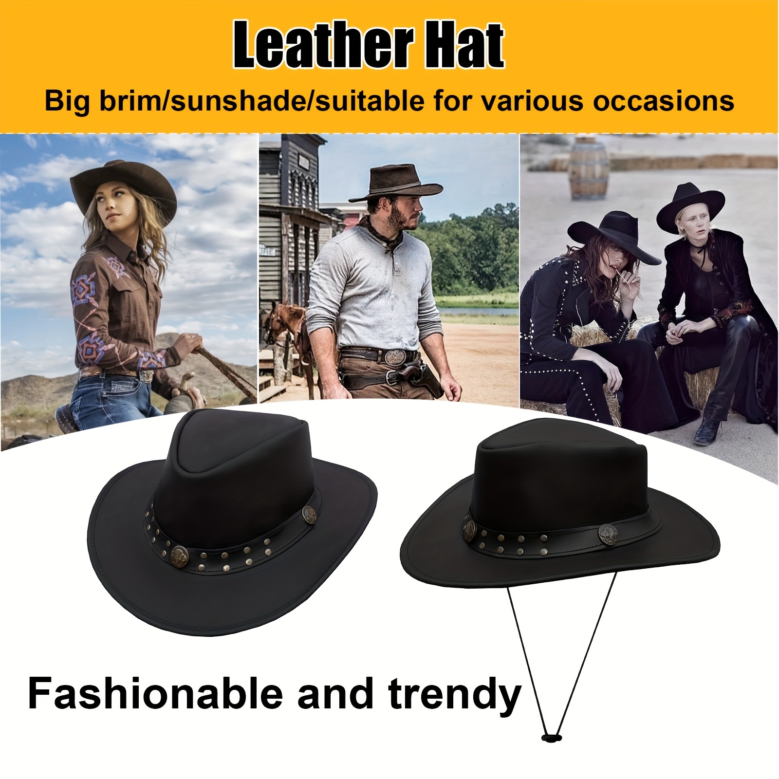 

Hat For Men Studded Hat