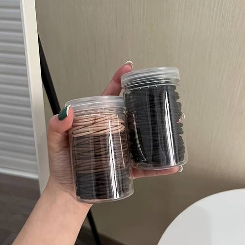 100pcs set canned headbands with seamless elastic bands easy and elegant hair ties and scrunchies fresh and convenient