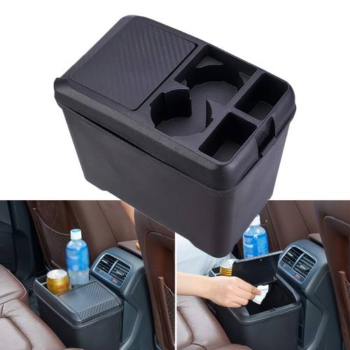 multi functional car trash can lid opening vehicle garbage bin storage box suitable for suvs sedans and trucks compatible with cup holder design easy to clean interior accessory car trash can