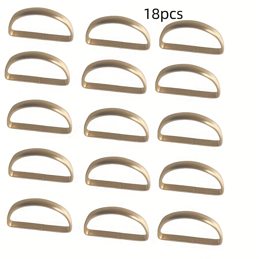 Image of 12pcs /18pcs Golden Napkin Rings Golden Napkin Holder For Wedding Party Table Settings Metal Napkin Ring For Dinner Serviette Buckles Napkin Ring Set For Banquet Christmas Matte Metallic Adornment