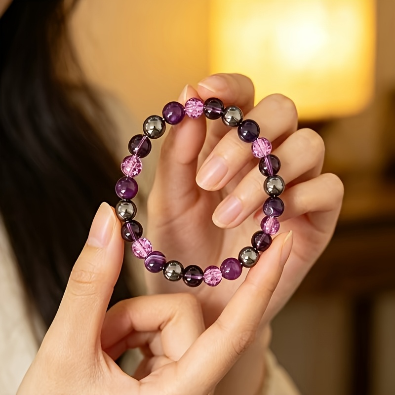 High-End Margaret Amethyst Stretchable Bracelet