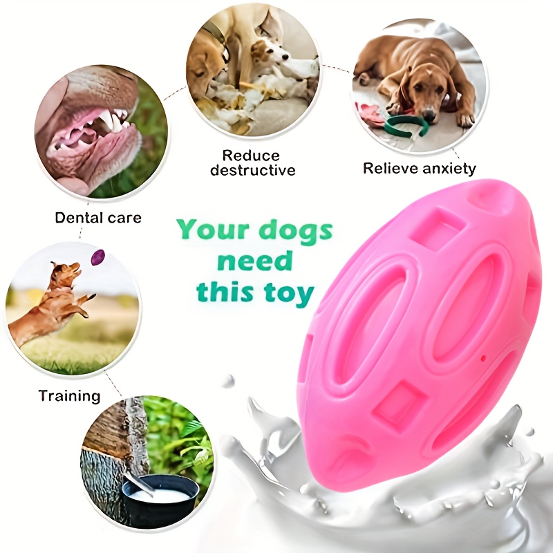 1pc indestructible squeaky rubber dog chew toy ball with   heavy duty aggressive chewer toy durable teeth cleaning   shaped chew ball for large small dogs christmas halloween gift for powerful chewers ideal for fetch tug of   solo   non toxic material loud   for interactive playtime fun   small breeds   large interactive dog ball   for dogs interactive balls for dogs Product details 4