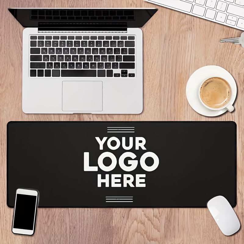 E-shop Individuelle große Schreibtischunterlage mit Fotos Text, ideal für Gaming oder Büro, mit rutschfester Oberfläche, geeignet für Computer oder