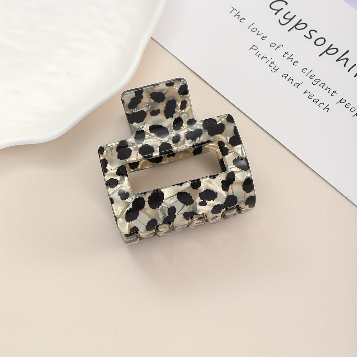 E-shop Haarspangen im Vintage-Stil mit Leopardenmuster für Damen, ein rutschfestes Set, das für dickes und dünnes Haar geeignet ist
