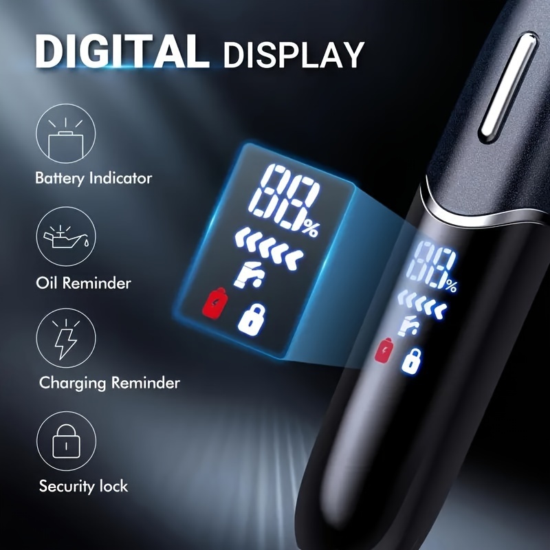 beard trimmer for men body nose ear facial hair shaving kit electric shaver for men 4in 1 rechargeable hair trimmer nose trimmer electric shaver for   removal of facial and body hair Product details 8