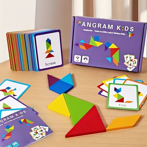 item picture tangram puzzle challenge unlock shapes to spark your childs use pieces to create animals buildings and numbers fun and educational encourages learning and brain development with come and build