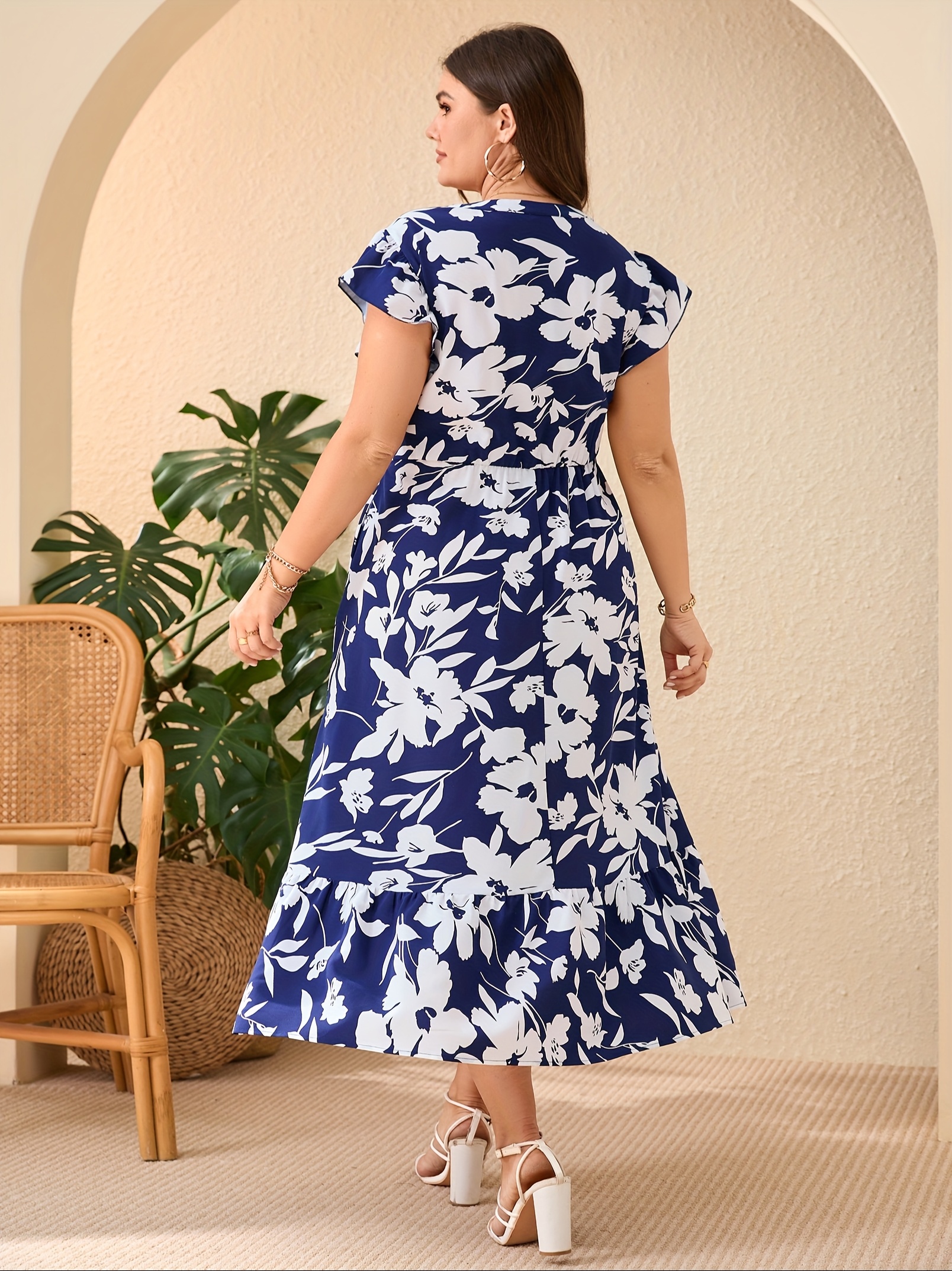 pleated chiffon maxi dress Wedtrend Women A Line High Neck Pleated Long Chiffon Bridesmaid Dress with  Ruffles Formal Dress  WEDTREND