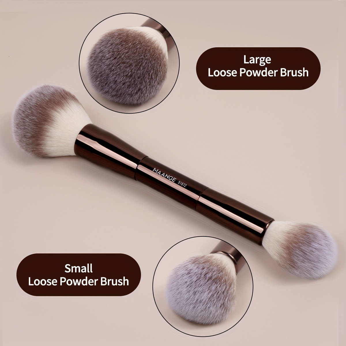 MAANGE 13pcs Professional Makeup Kit, Foundation Brush, Contour Brush, Powder Brush, Telescopic Makeup Brush, Travel Easy Carrying Set, Christmas Gift Set, Basic Makeup Tool