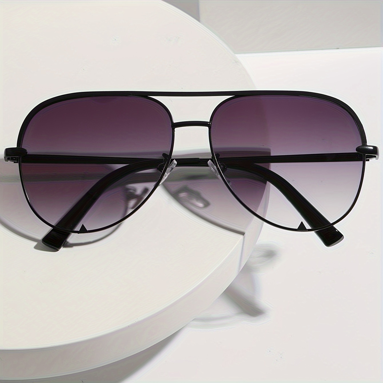

Fashion Double Bridge Glasses For Women Men, Casual Sun Shades For Driving Beach Travel