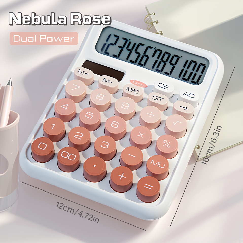 mechanical feel     large screen with gradient   big buttons for office study and financial calculations an     for desktop gifts