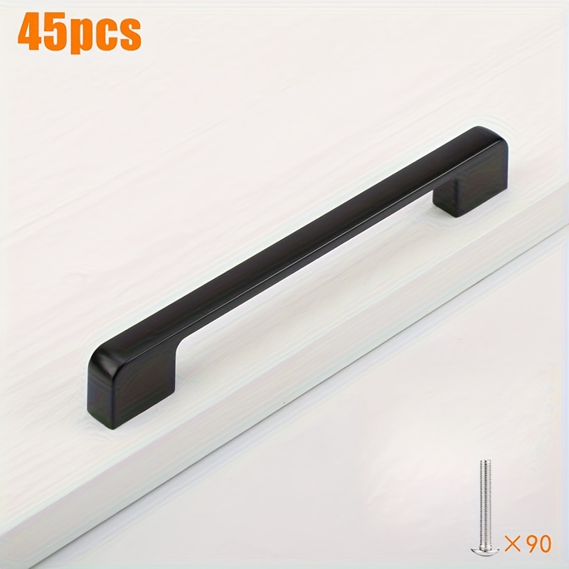 TEMU 45pcs Kitchen Cabinet Door Handle Furniture Hardware Handle Wardrobe Handle Upgraded Furniture Drawer Handle Simple And Elegant European Bedside