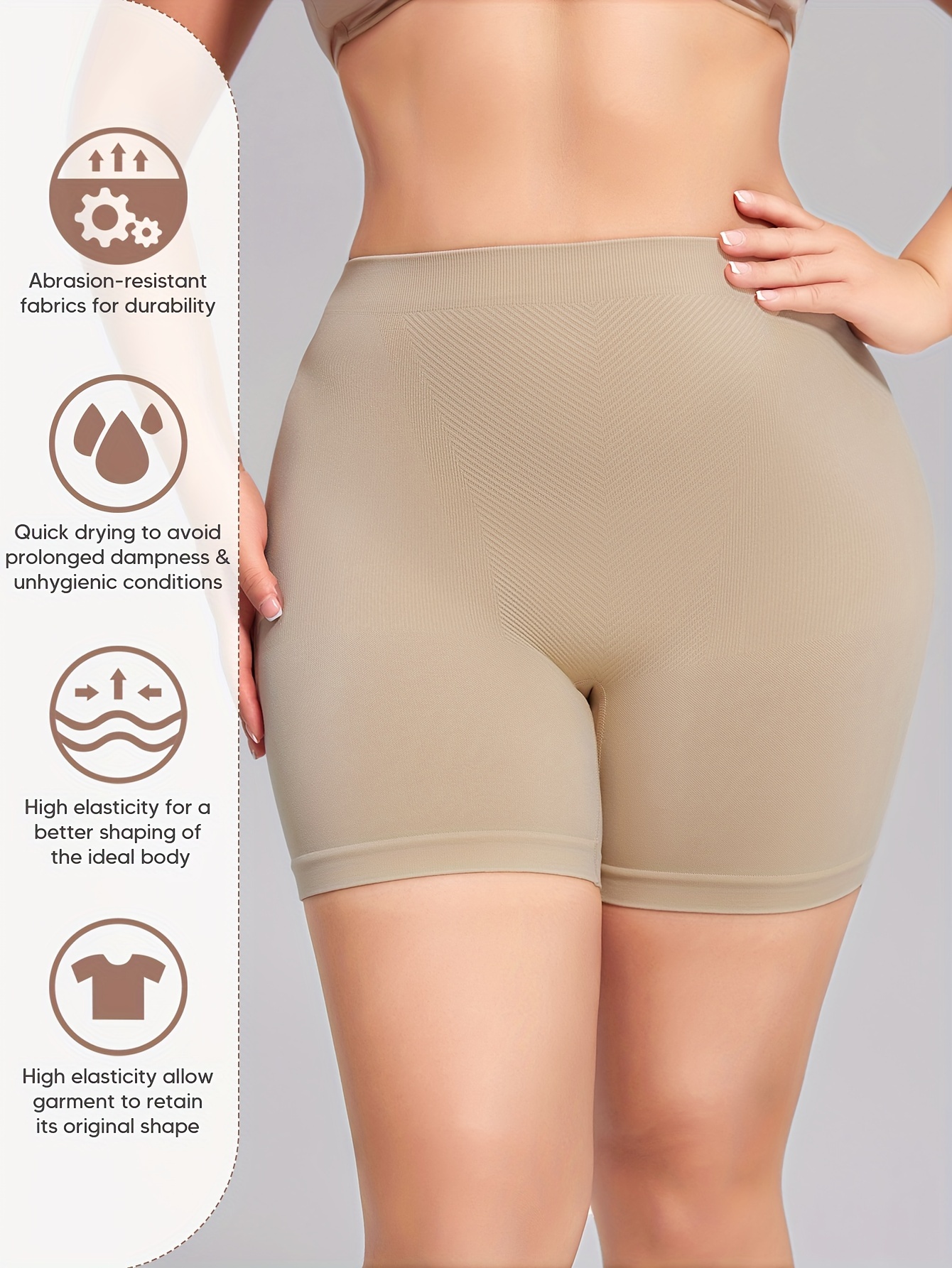 Women Tummy Control Panties High Waist Slim Short Pants Butt Lift