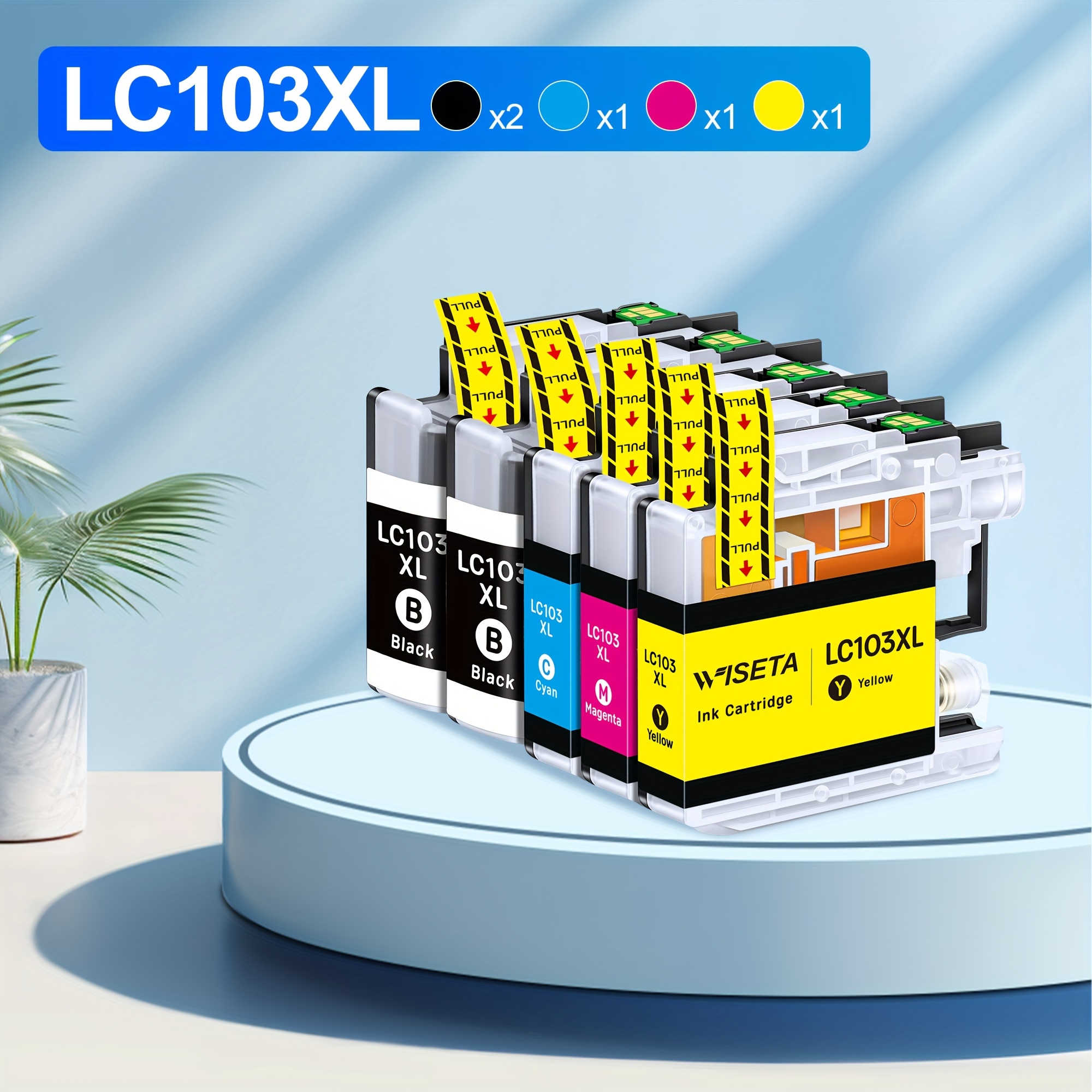 

5 Pack Compatible Ink Cartridge Replacement For Brother Lc103 Lc103xl Lc101 Lc 101 Xl For Mfc-j470dw Mfc-j475dw Mfc-j870dw Mfc-j875dw Printer