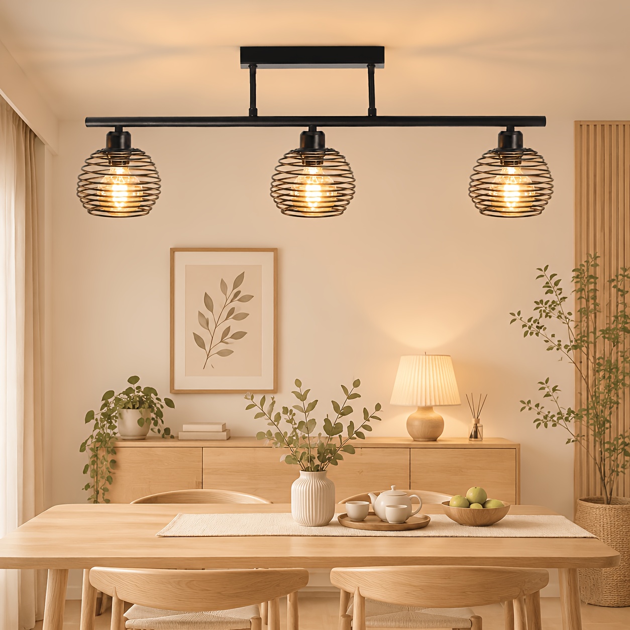 Image of Vintage E27 Ceiling Light, Industrial Light, , Dining Room Light, Living Room, Bedroom, Kitchen, Dining Room, Study, Dining Table Ceiling Light ( Not Included)