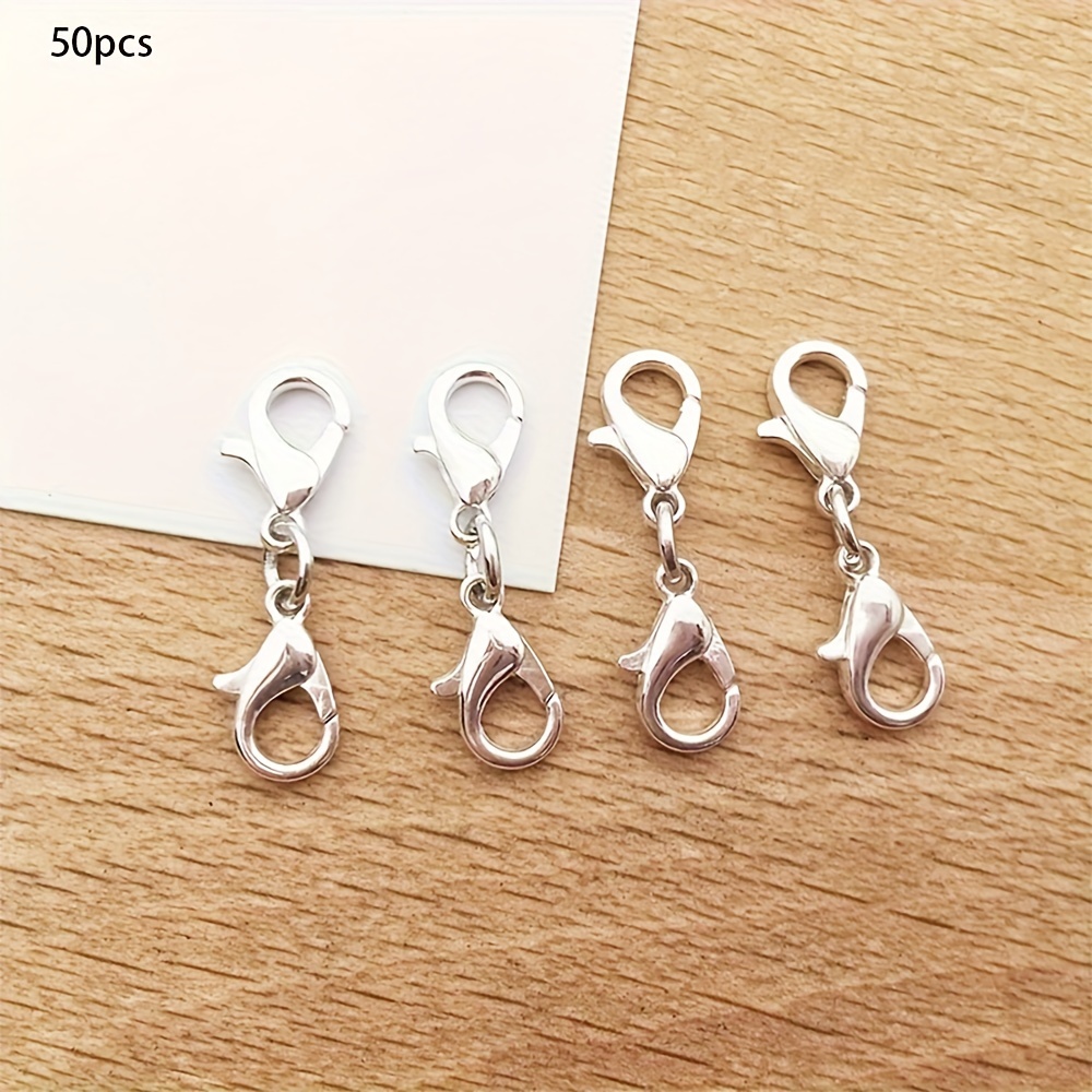 50 Pairs Of Golden/silvery Lobster Clasps + Single Ring