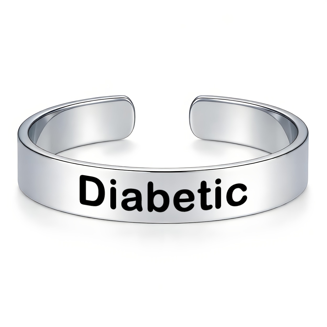 Durable 304 Stainless Steel Open Bangle, Unisex Minimalist Gift
