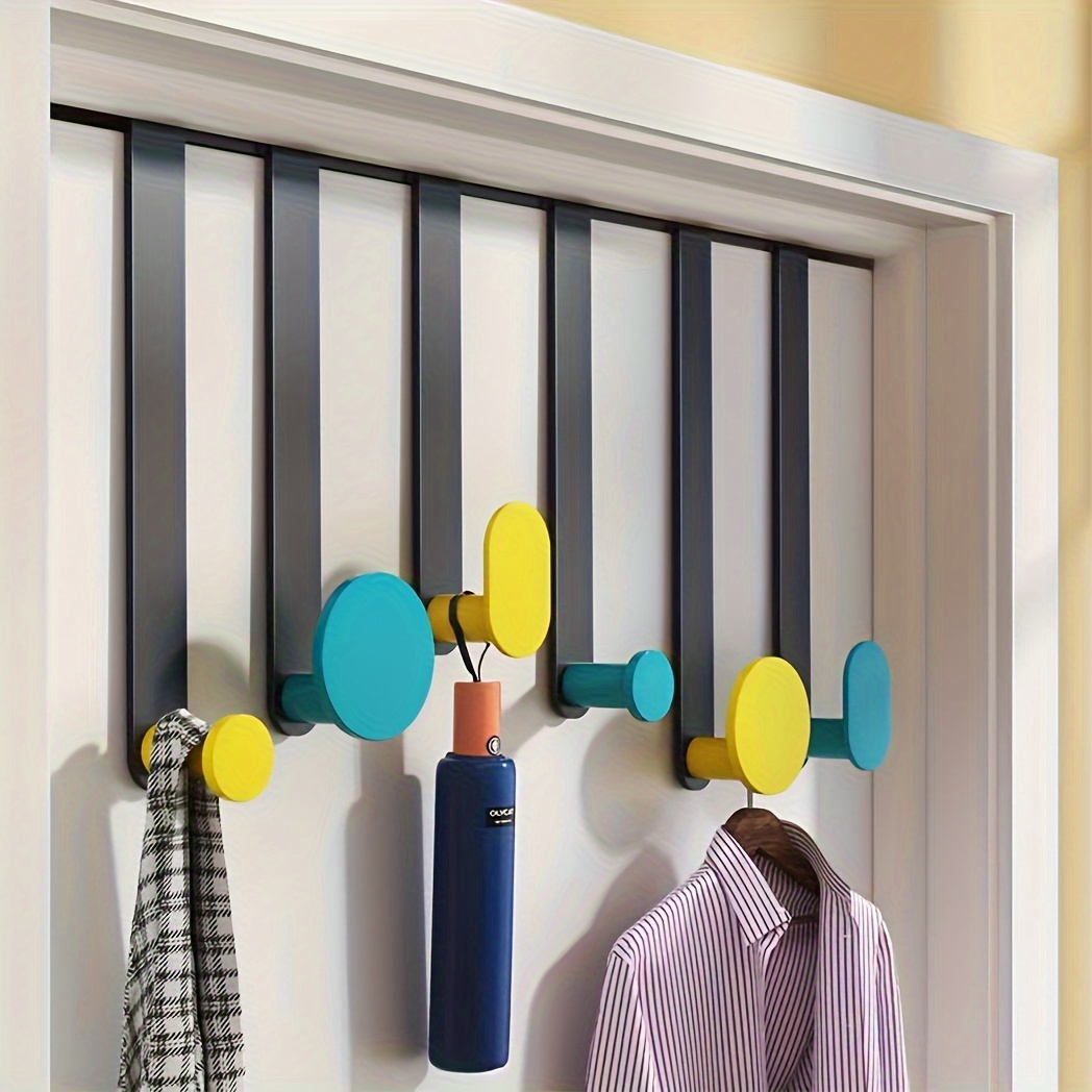 Door Hook Hanger Bedroom Door Clothes Hanging Rack Door - Temu