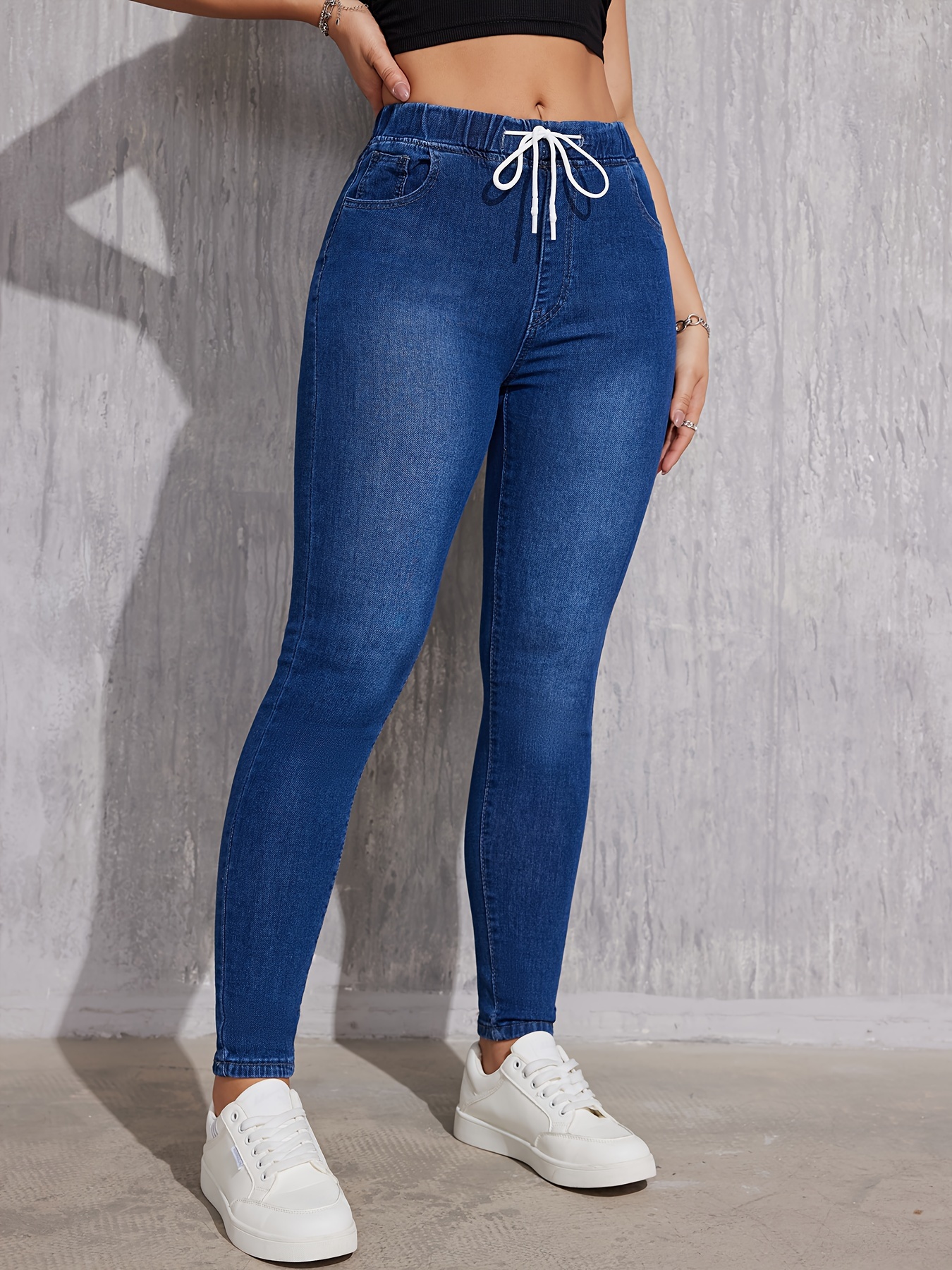 Jeans tights for women with a good fit and high waist