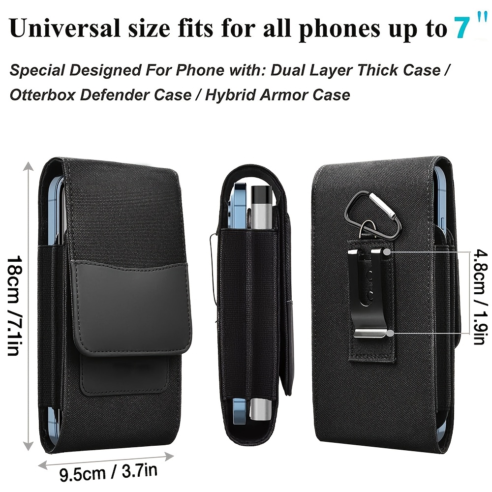 Dual-Slot Phone Waist Pouch with Card Slots