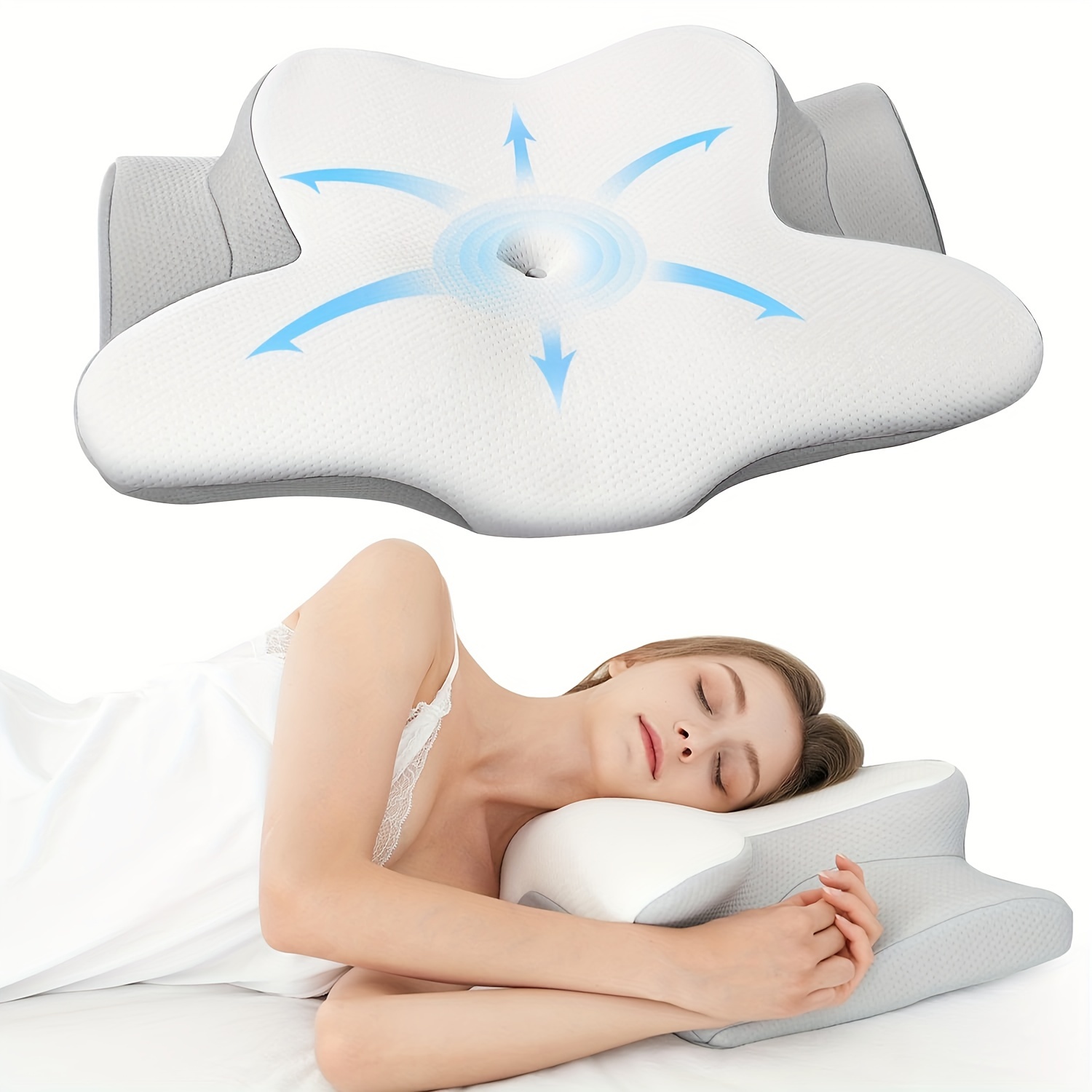 Gel Memory Foam Pillow cooling Orthopedic Memory Foam Pillow