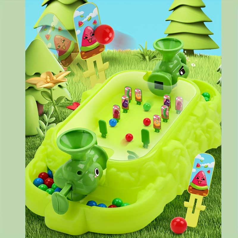 Gezinsfruit en Groente Sticker Gevechtsspel, Dubbelspeler Competitie Uitdaging, Hand-Oog Coördinatie Educatief Speelgoed & Familie Competitiespel voor 3+ Jaar