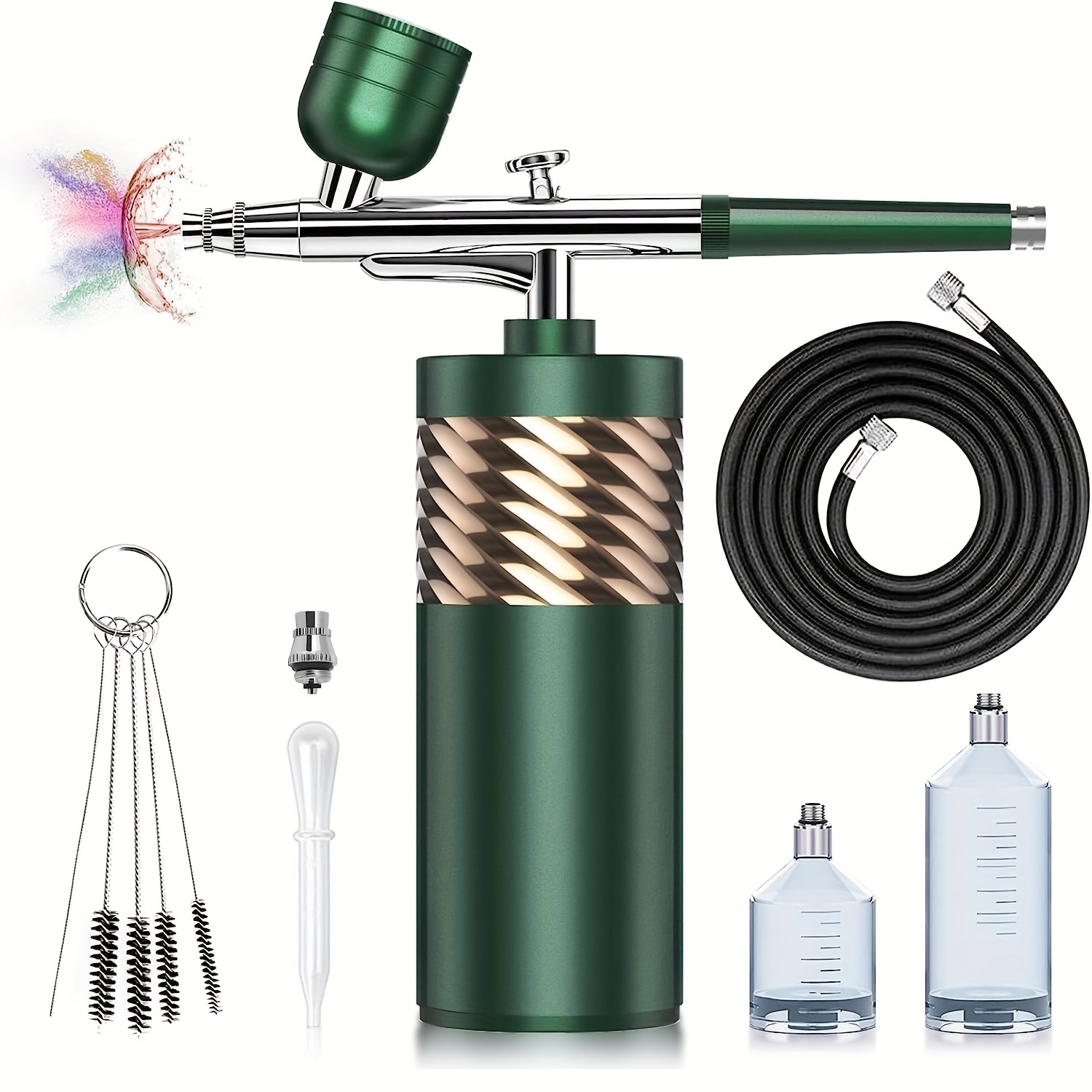 

Airbrush-kit With Compressor Portable Cordless Air Brush Gun Set For Painting Model Nail Tattoo Cake Decorating Rechargeable Mini Handheld Airbrush