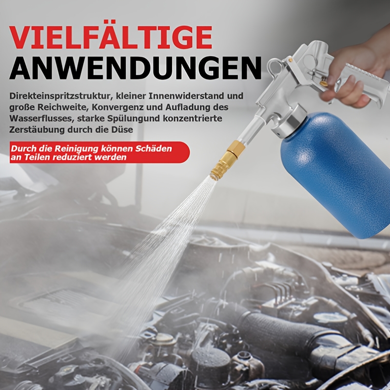 Pneumatic Cleaning Gun, Pneumatic Spray Gun Working Pressure: 4- Load Pressure: 7 Bar Pressure Cup Capacity: 1100ml
