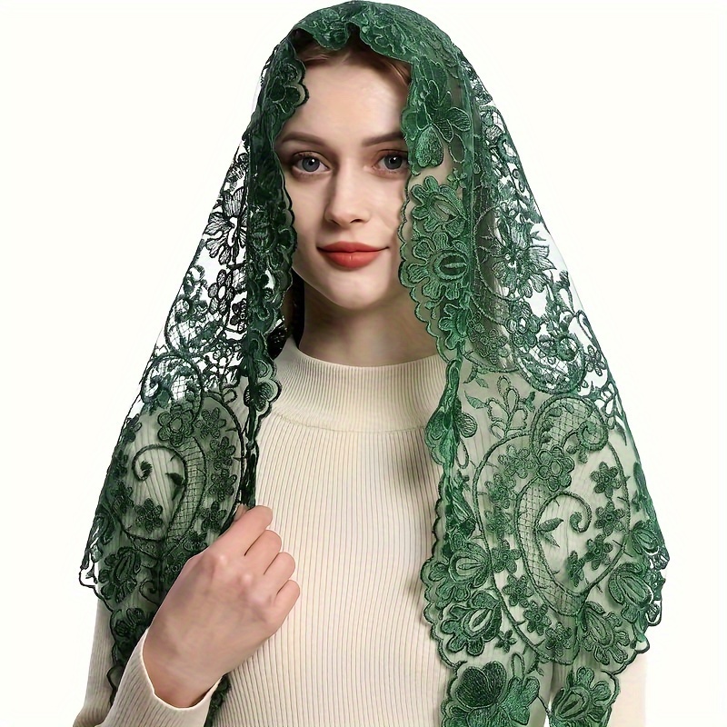 mantilla lace scarf - Temu
