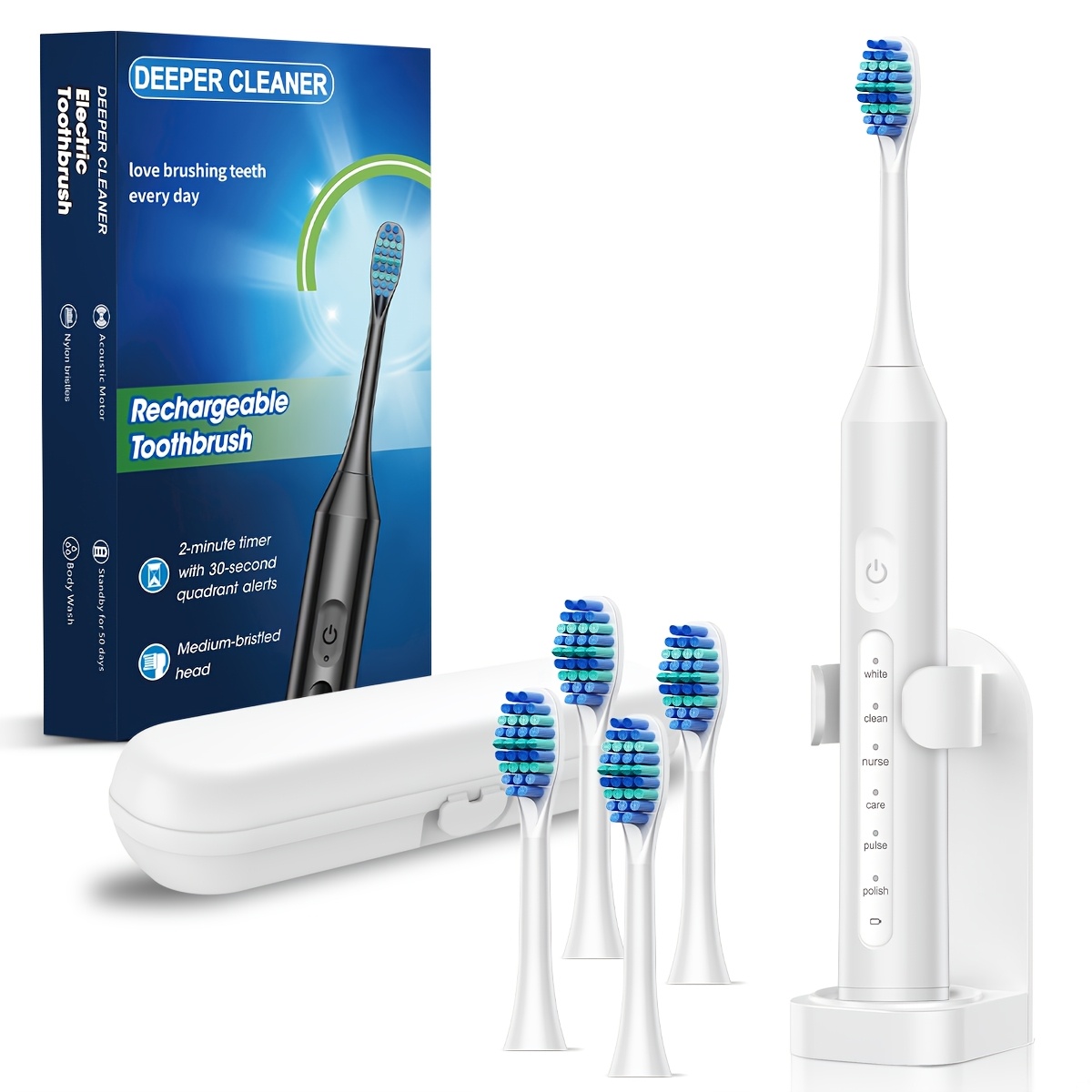 Fully Automatic Intelligent Electric Toothbrush with 6 Modes