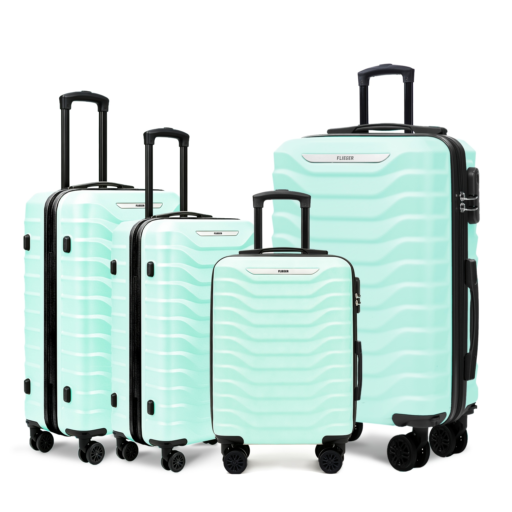 4pcs/ystyle New High-end Fashion Luggage Set (18+20+26+28 Inch), With Carry-on, Suitable For , Honeymoon, Unisex, Multi-functional Luggage With Multiple Color Options, Gift