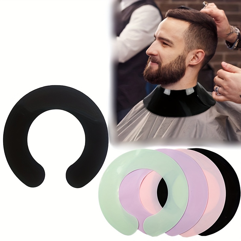 Barbería Accesorios Waterproof Salon Hair Dye Neck Collar Haircut Wrap  Hairdressing Shawl Silicone Hair Cutting Cape