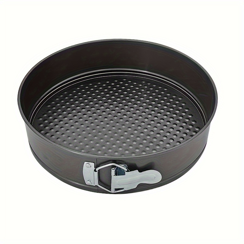 

1pc, Springform Cake Pan, Non-stick Loose Bottom Baking Cake Mold, Removable Bottom Baking Pan, Oven Accessories, Baking Tools, Kitchen Gadgets, Kitchen Accessories
