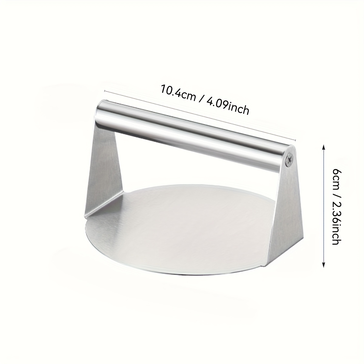 Stainless Steel Hamburger Patty Press, 14cm Burger Patty Maker, Round Steak Patty Press, Grill Patty Press For Filling , Sliders, Regular Beef , Kitchen Bbq Tool, Grill Kitchen Accessory