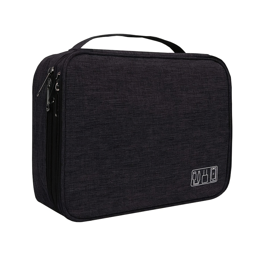 TEMU Borsa Portatile da Viaggio per Tablet a 3 , Grande Capacit�, Trolley per Laptop in Poliestere con Scomparti Regolabili, Adatta per Pendolarismo,