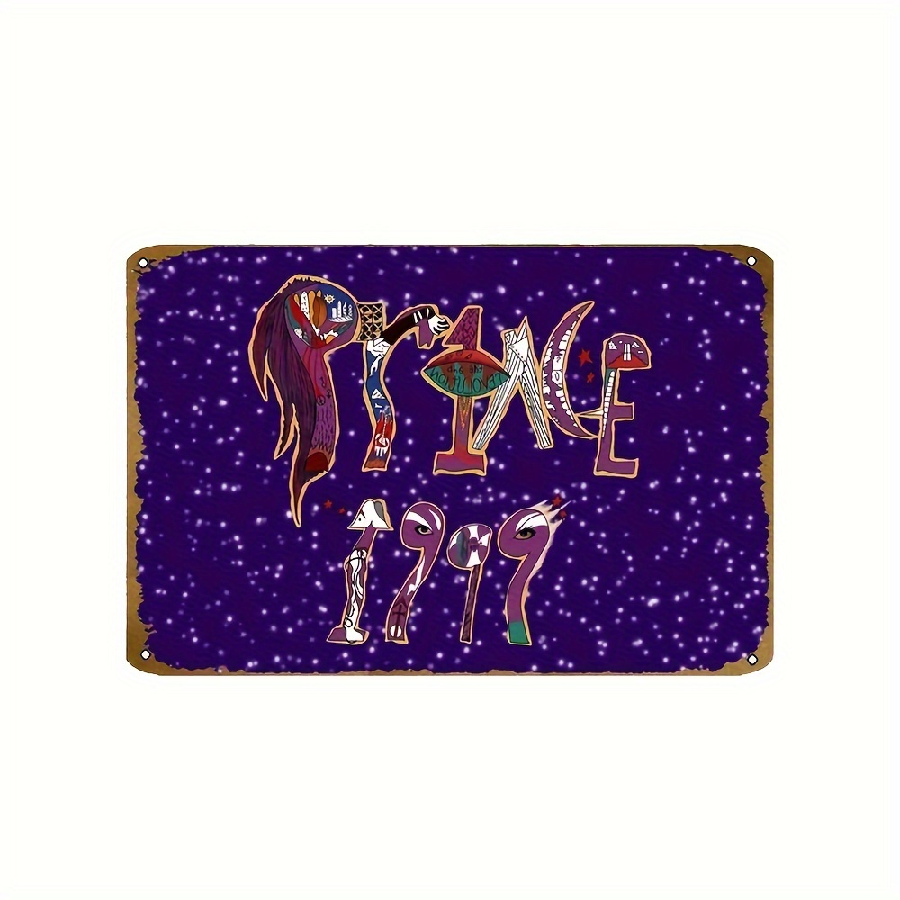 

Iron Metal Tin Sign Vintage Prince 1999 Album Cover Wall Art, Retro Style 8x12 Inch Decorative Plaque For Home, Cafe, Shop, Club, Or Bar