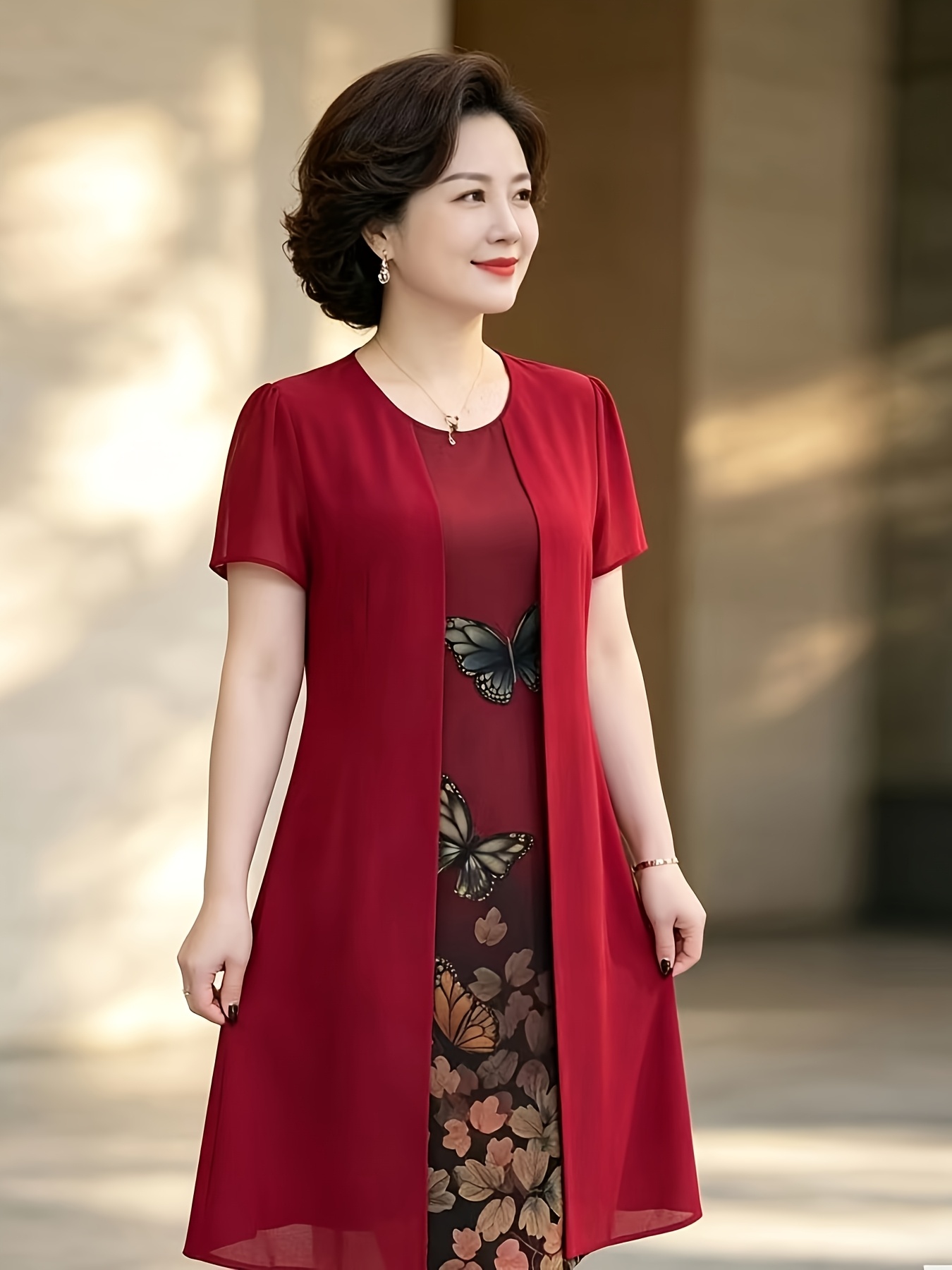 elderly formal dresses womens mock two piece dress high end gown Indian dress