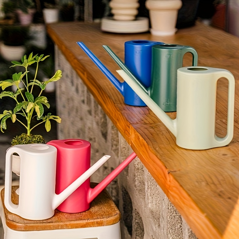 1,2L Giekanne mit langem Ausguss fr Zimmerpflanzen - Leichte  Gartensprhflasche aus Kunststoff mit ergonomischem Griff * fr  Hauspflanzen, Blumen, Kruter & Gartenwerkzeuge fr den Auenbereich