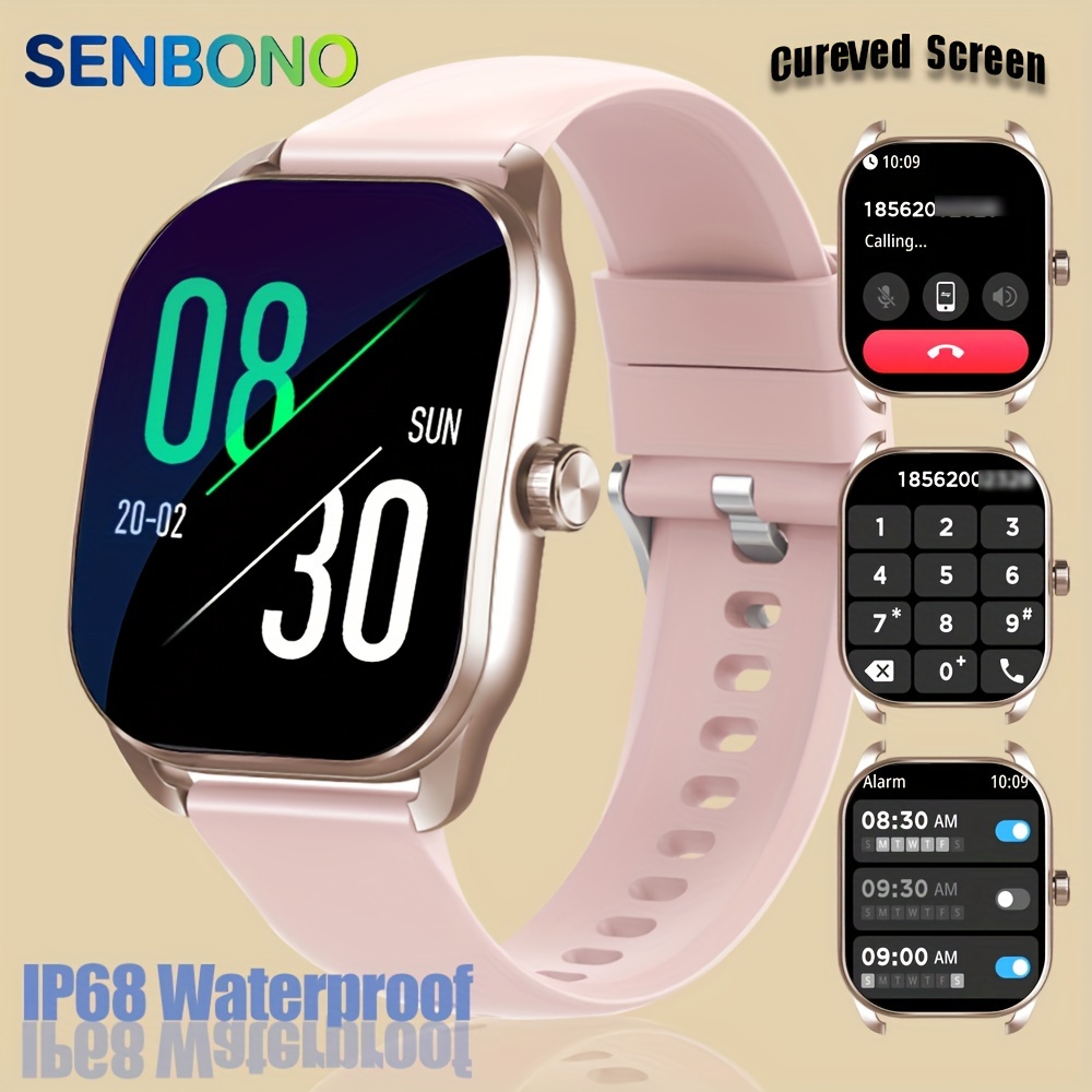 

Senbono Smart Watch For Women, With 2.01inch Curved Hd Screen, With Wireless Call, Make Or Answer Call, Multiple Sport Modes, Calories, Distance, Steps Sport Smartwatch For Women, Gift For Lady.
