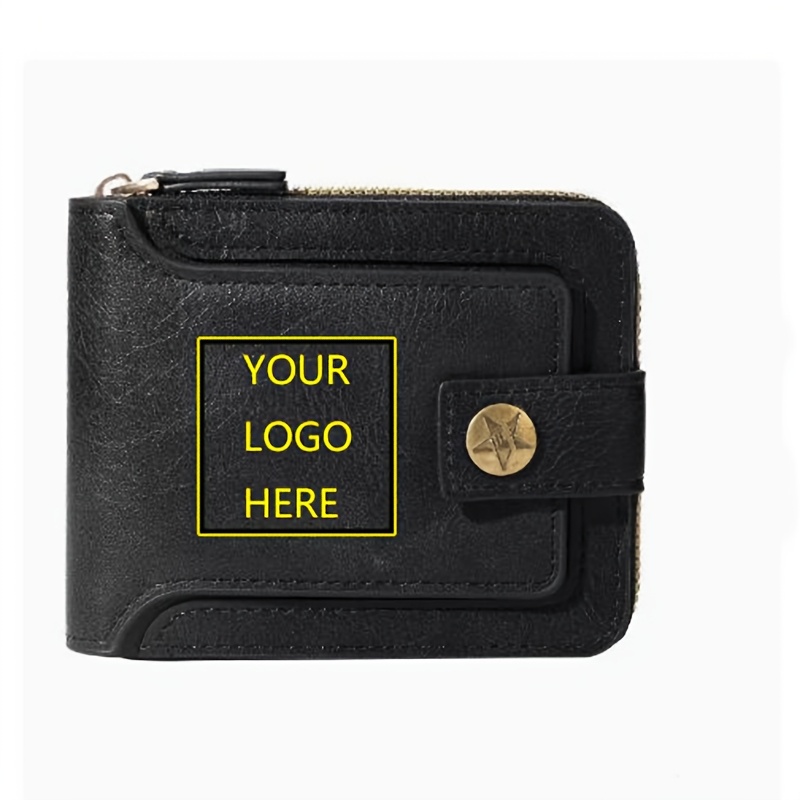 TEMU Personalized Custom Pattern Men's Wallet, Custom Image Bifold Purse, Custom Photo Money Clip, Portable Card Holder Custom Gift For Men Daily Use