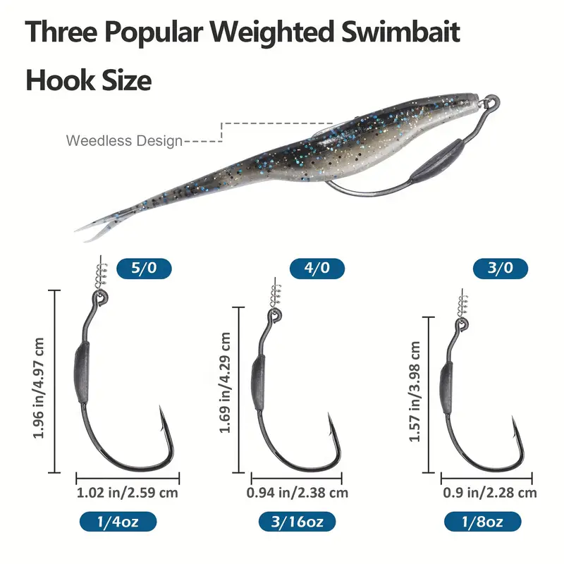 10 pack weighted swimbait hooks twist lock weedless fishing - Temu 10 pack weighted swimbait hooks twist lock weedless fishing - Temu