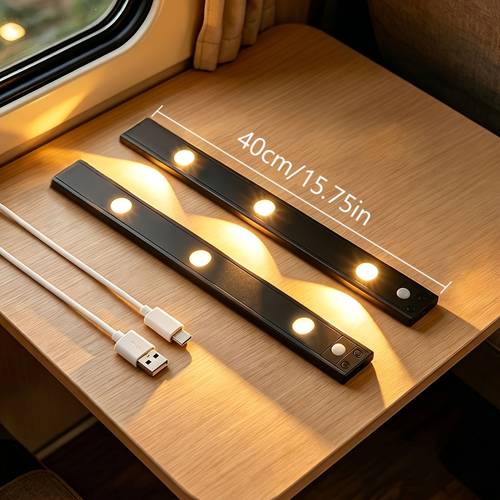 three color adjustable led cabinet sensor light wall mounted magnetic wireless charging kitchen wardrobe wall lamp