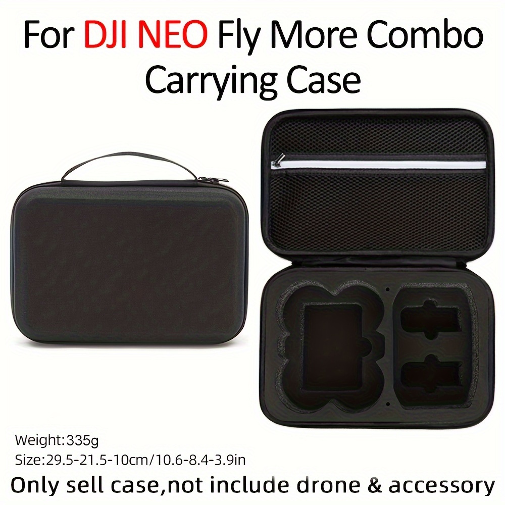 TEMU Dji Neo Rc N3 Hard Shell Carrying Case - Shockproof, Waterproof, Portable Storage Bag With Durable Nylon Material By Porseejie