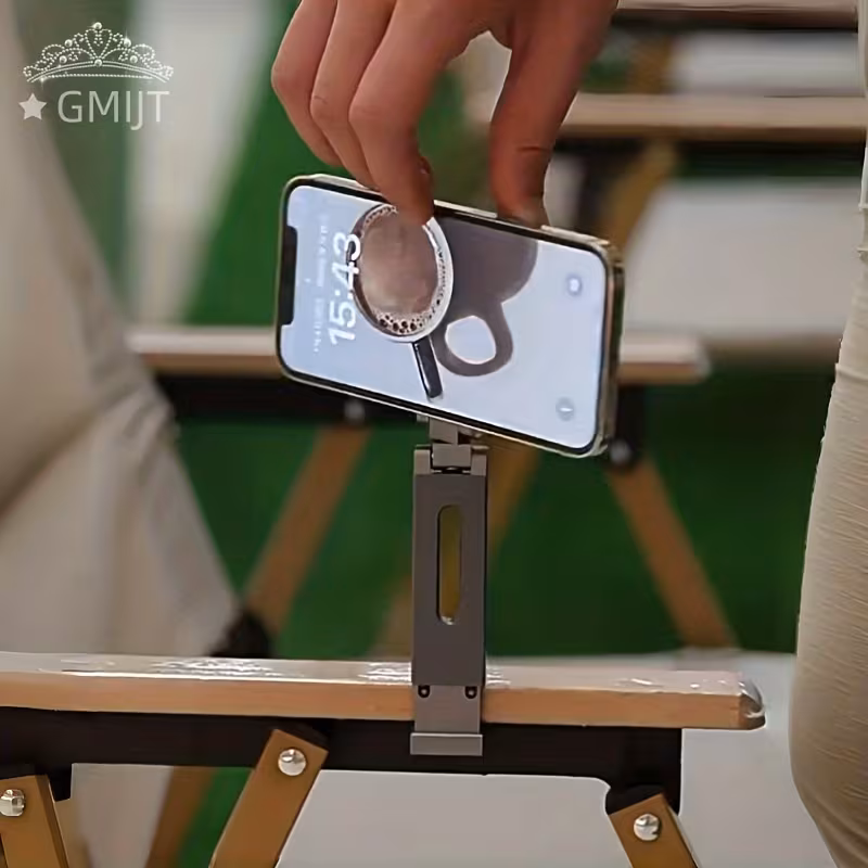 compatible for magsafe compatible magnetic phone holder compatible for iphone 16 15 14 13 12 pro magsafe case compatible hands stand car dashboard mount in plane viewing no hold operation airplane travel essential 4